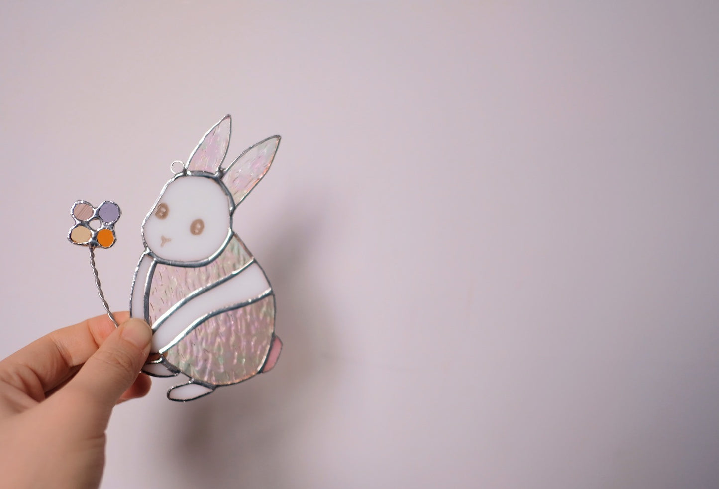 Bunny with Flowers Ornament / Reserved