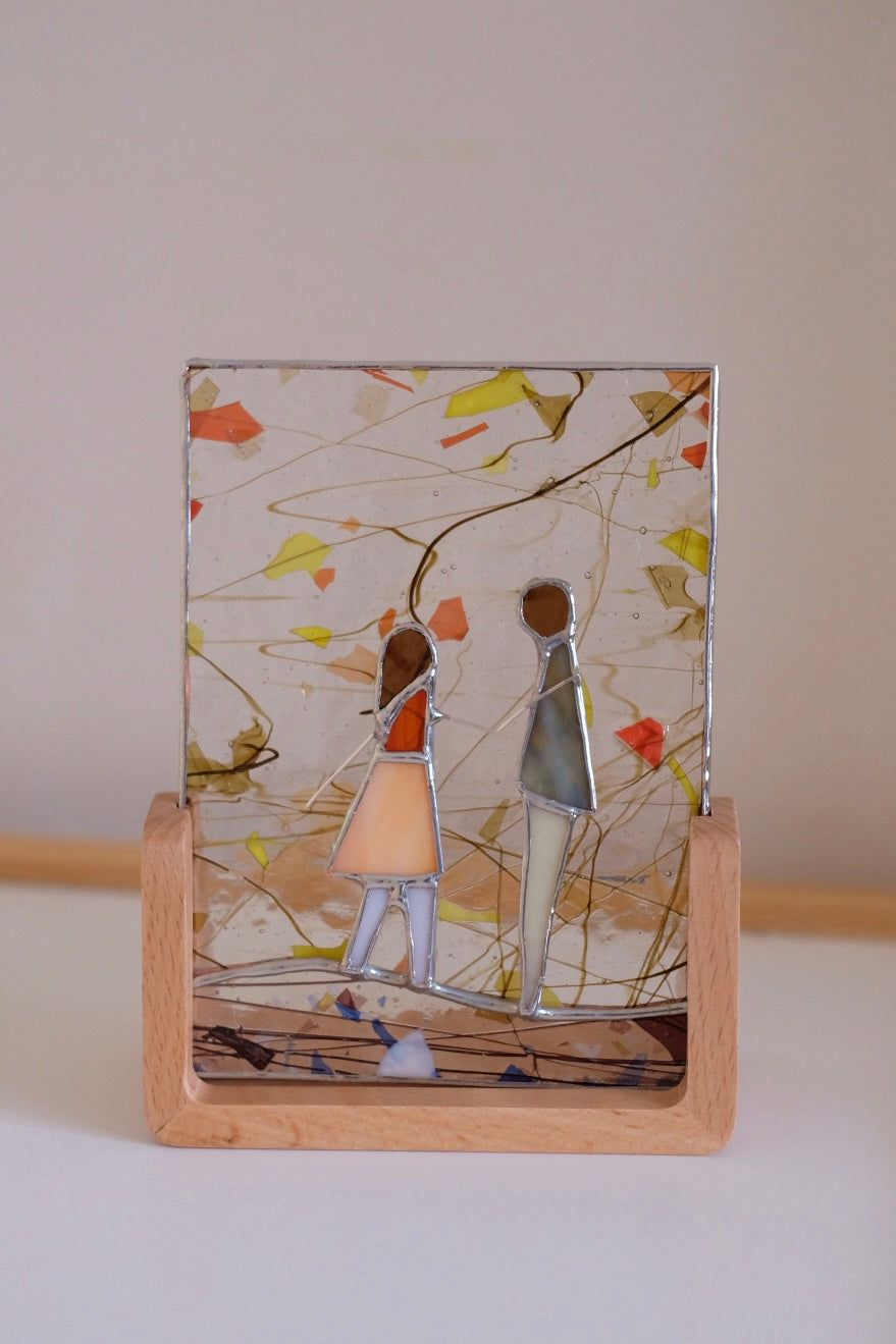 Abstract Couple in Clear Background/ Reserved