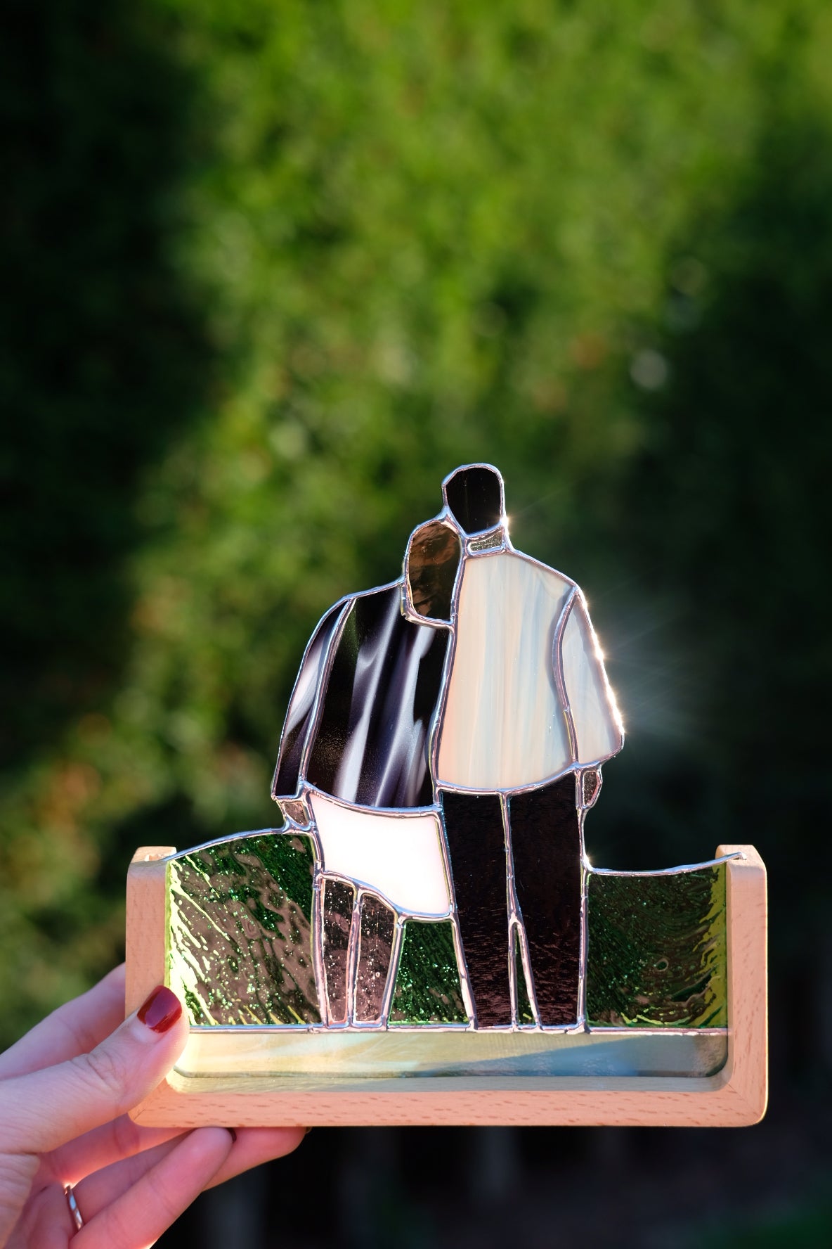 Couple Facing Backwards / Reserved