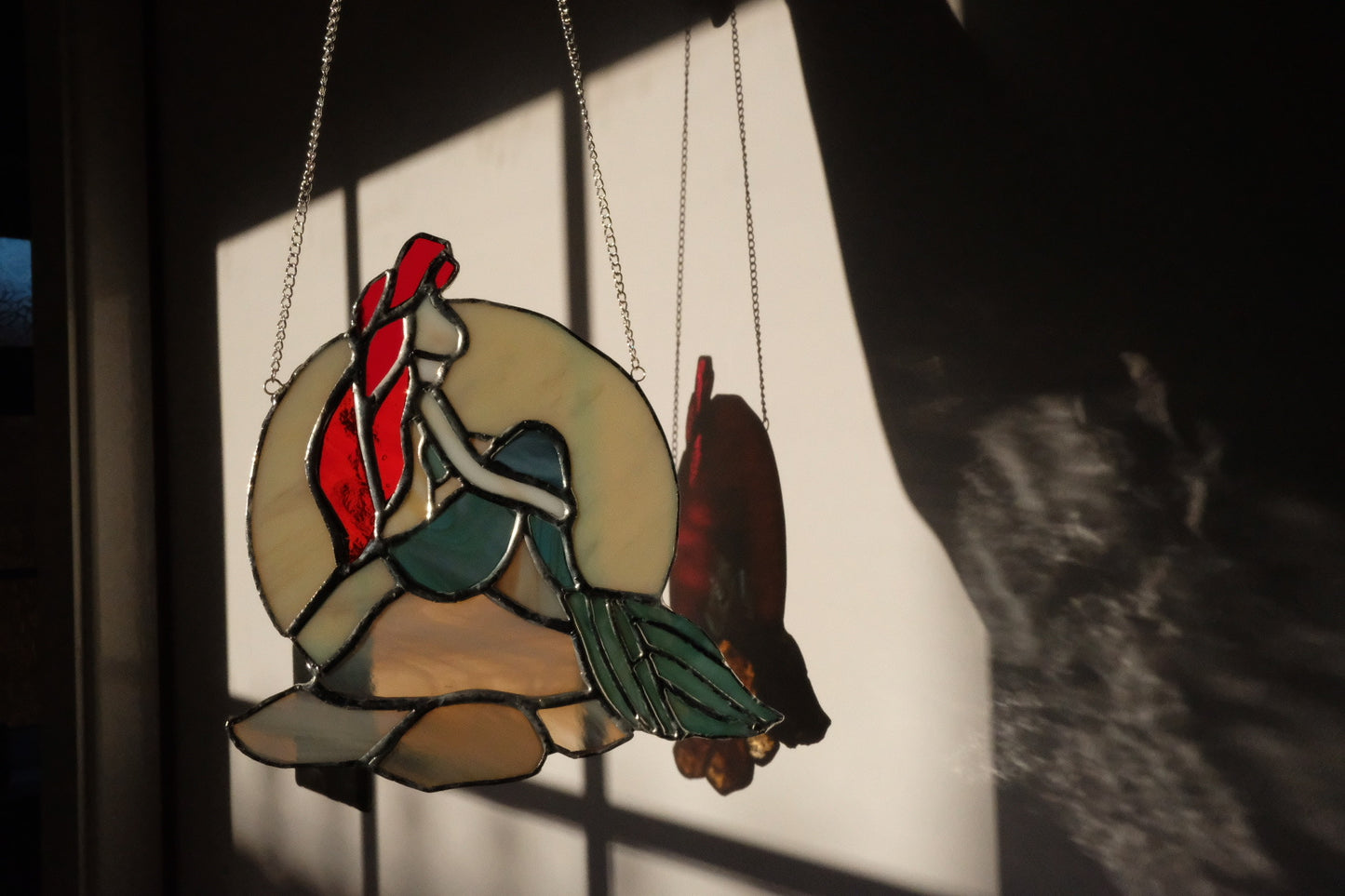 Stained Glass Mermaid Window / Reserved