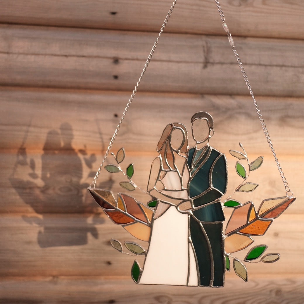 Couple with Floral Decoration / Reserved