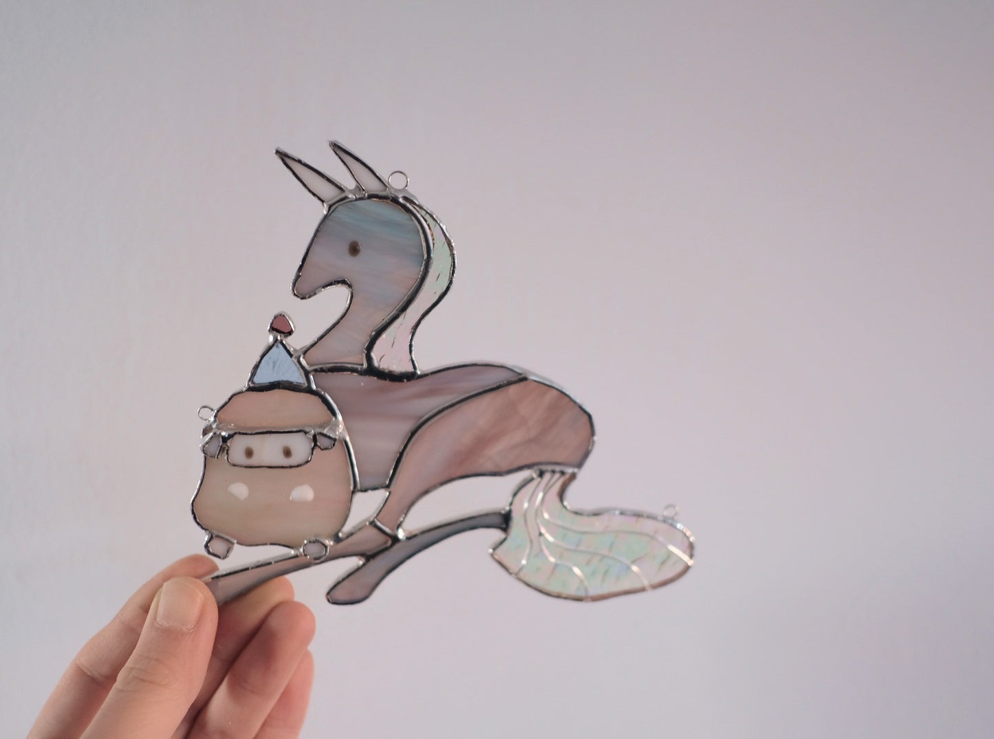 Horse and Lamb Sun Catcher / Reserved