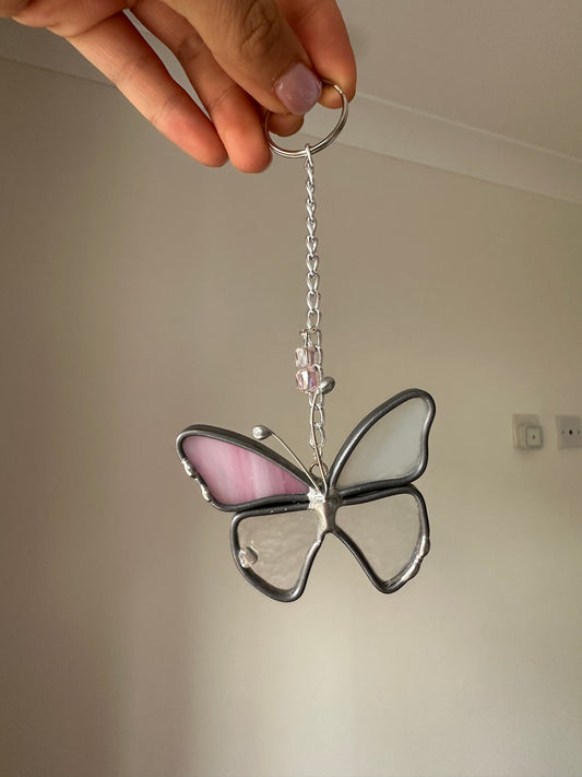 Leaded Butterfly Keyring