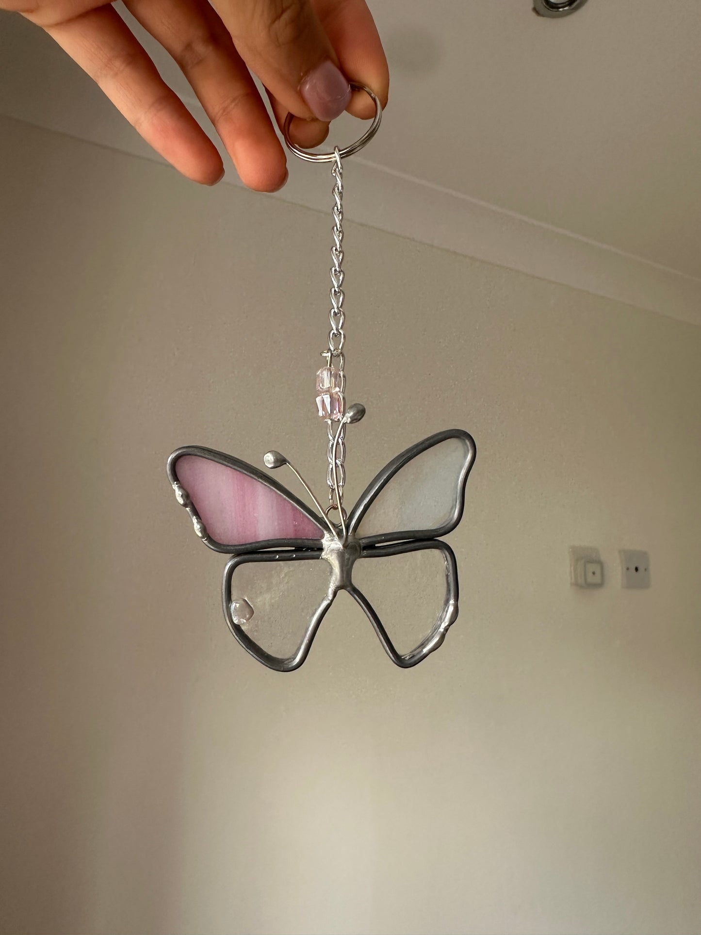 Leaded Butterfly Keyring