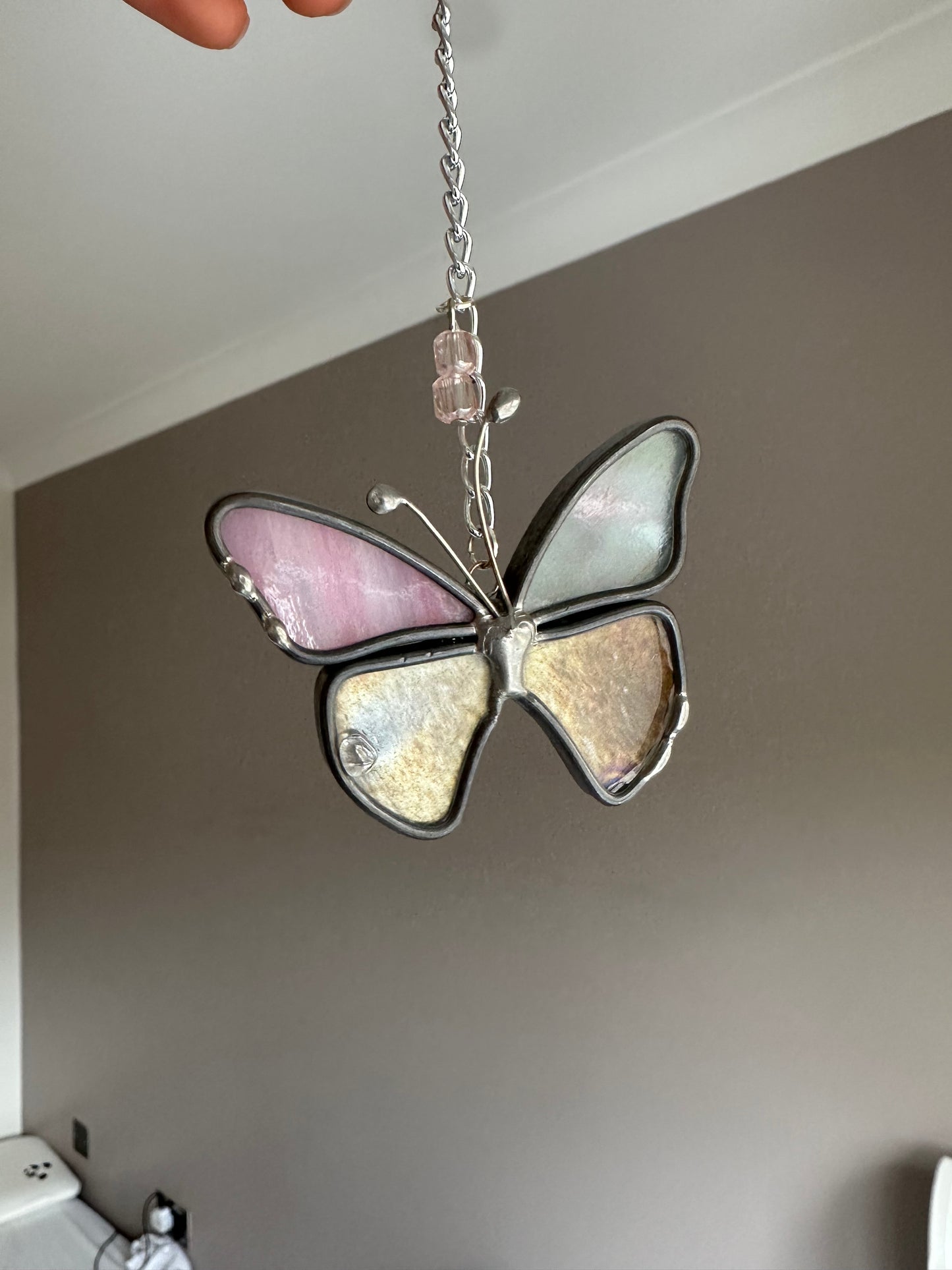 Leaded Butterfly Keyring