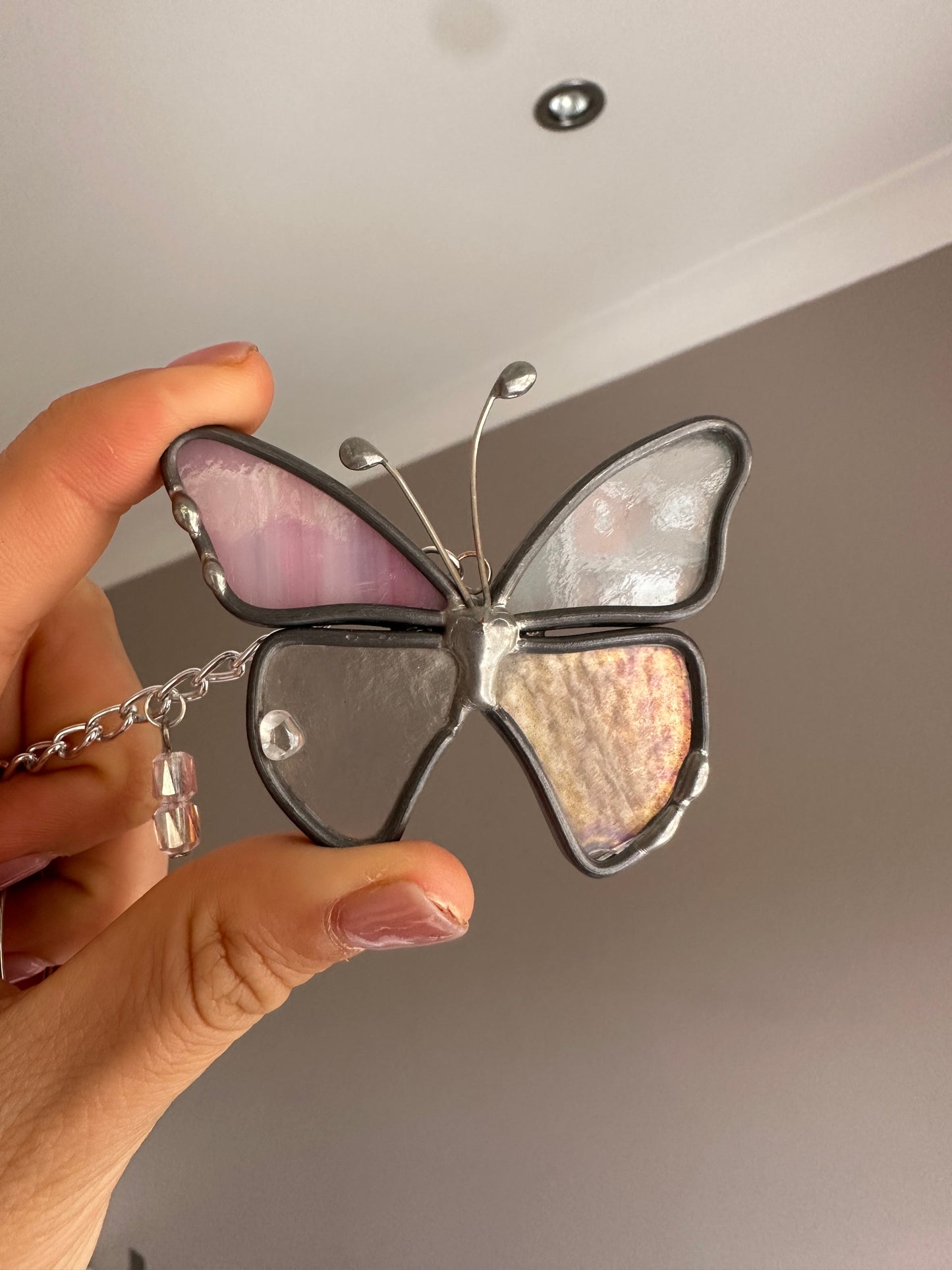 Leaded Butterfly Keyring