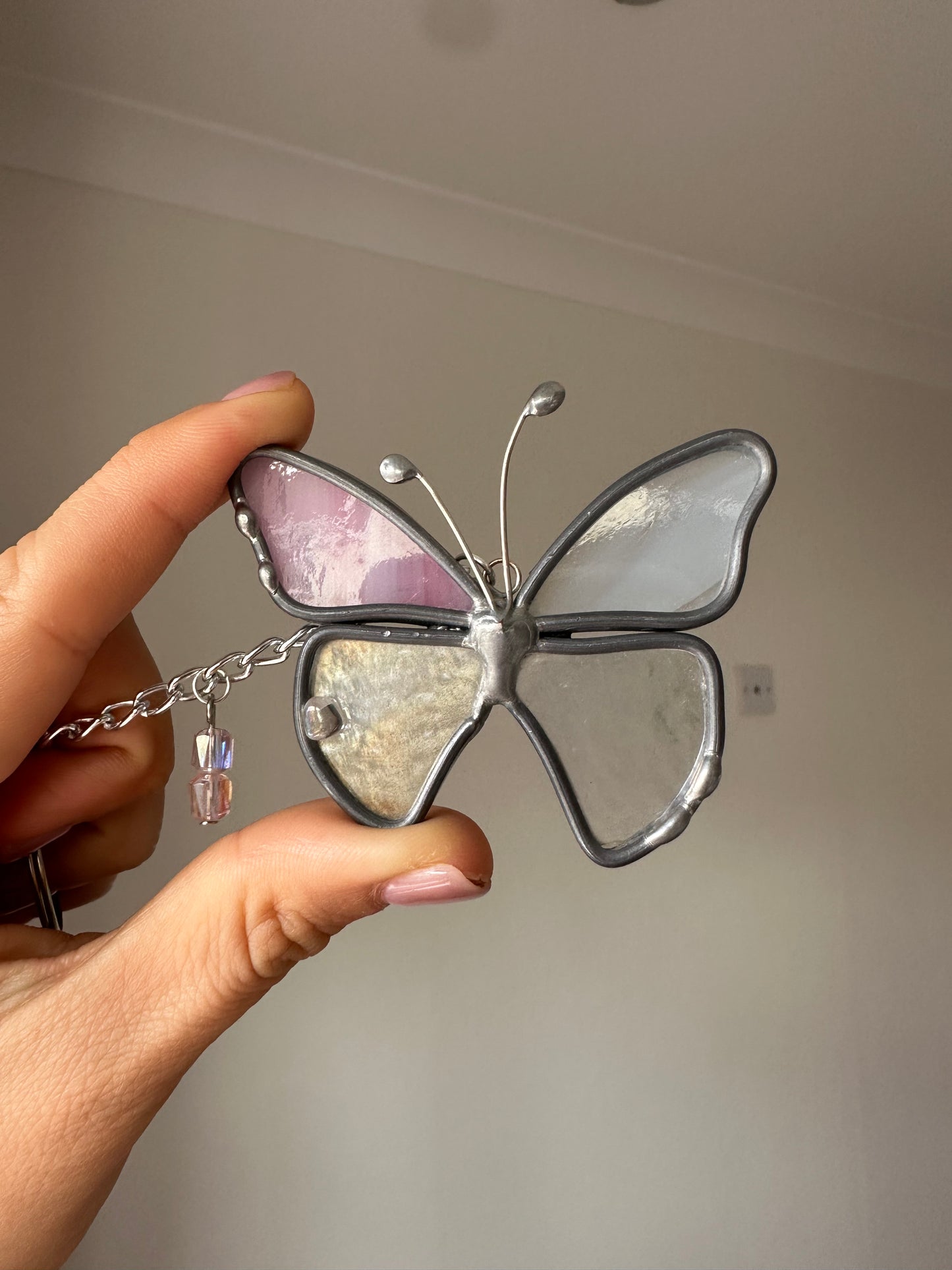 Leaded Butterfly Keyring