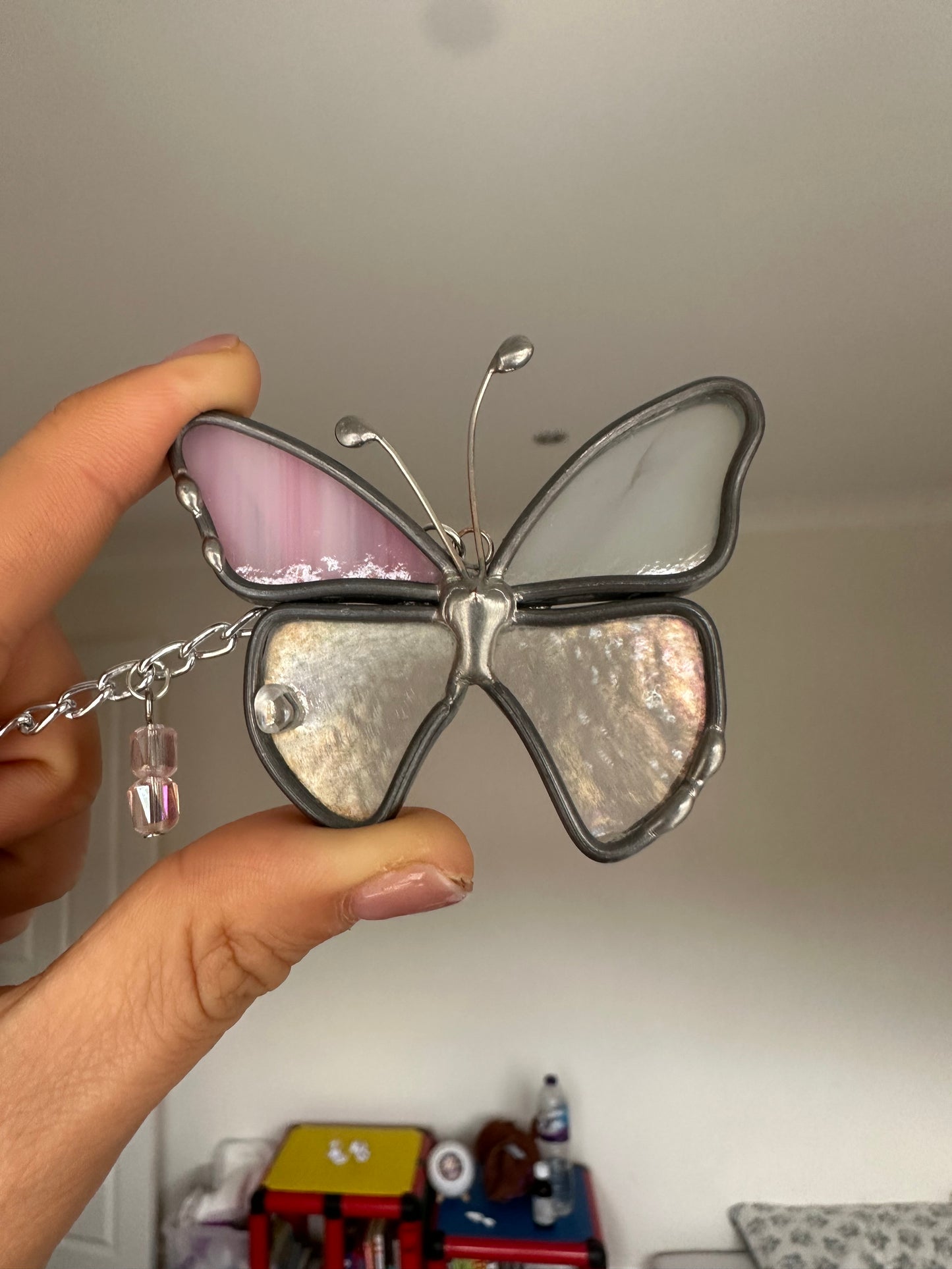 Leaded Butterfly Keyring